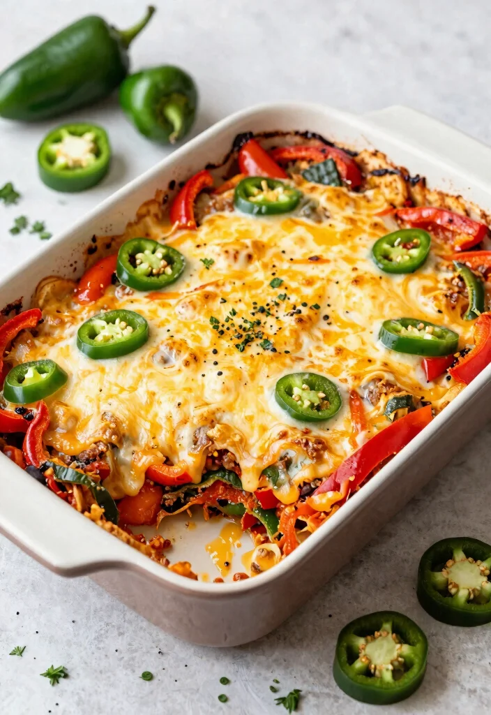 13 Easy Keto Philly Cheesesteak Casserole Recipes All Flavor No Carbs - 5. Spicy Keto Philly Cheesesteak Casserole 1