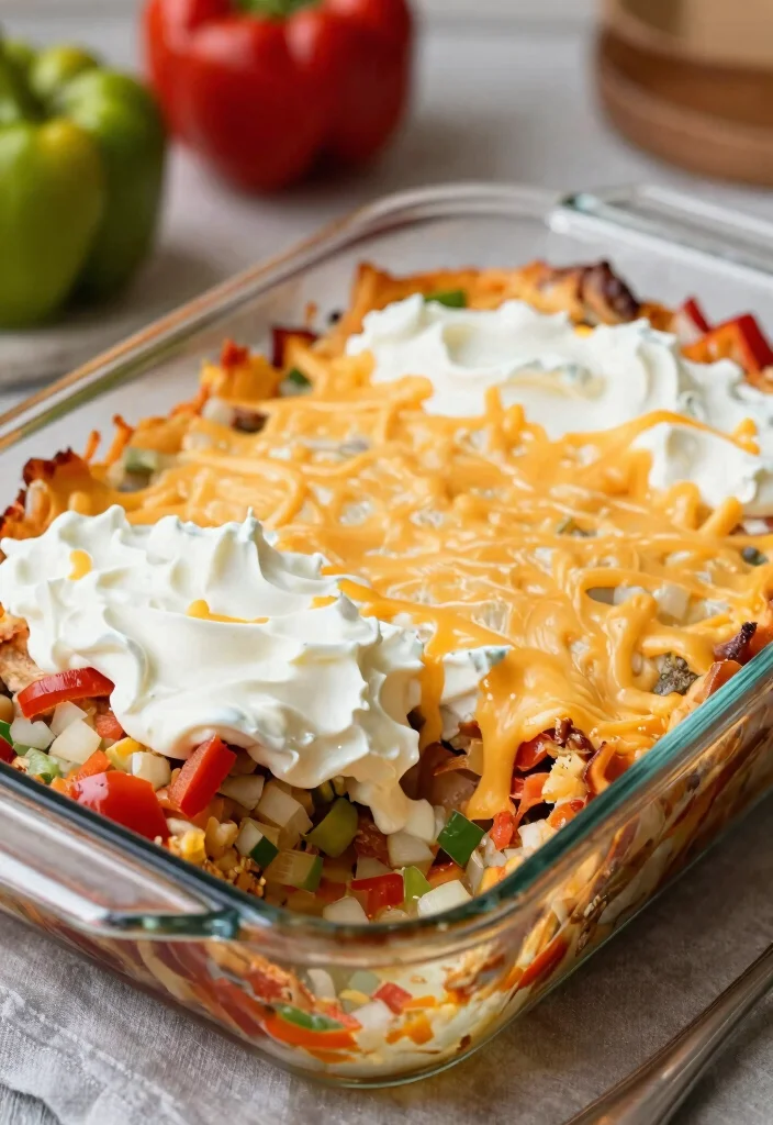 13 Easy Keto Philly Cheesesteak Casserole Recipes All Flavor No Carbs - 9. Keto Philly Cheesesteak Casserole with Sour Cream 1