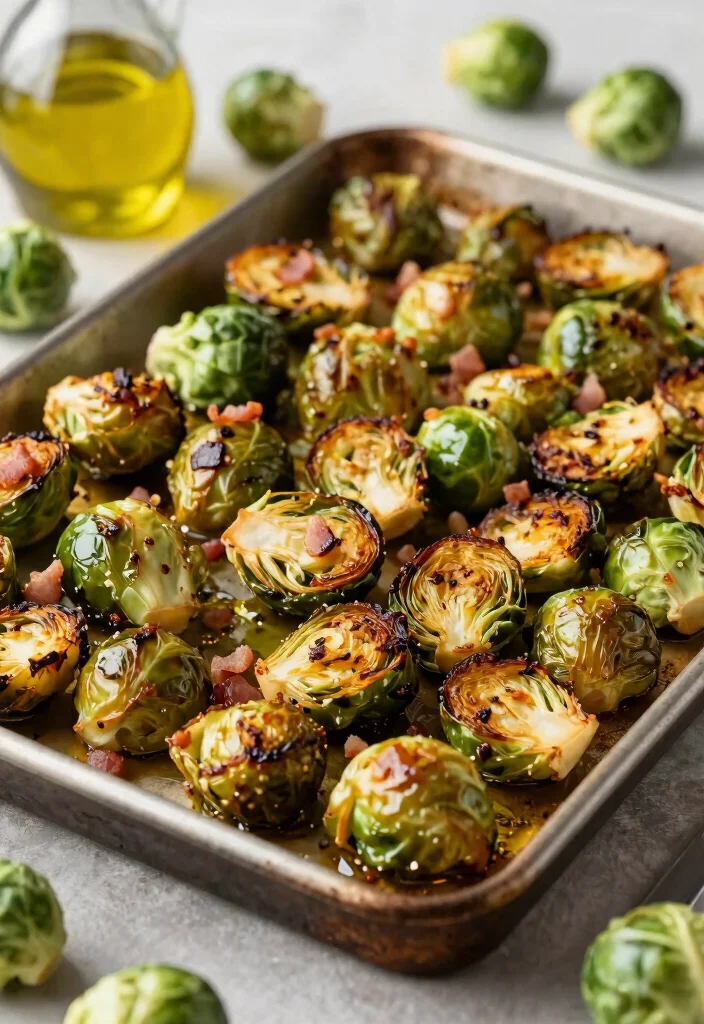 13 Easy Keto Side Dishes That Pair Perfectly With Any Dinner - 4. Roasted Brussels Sprouts with Bacon 1