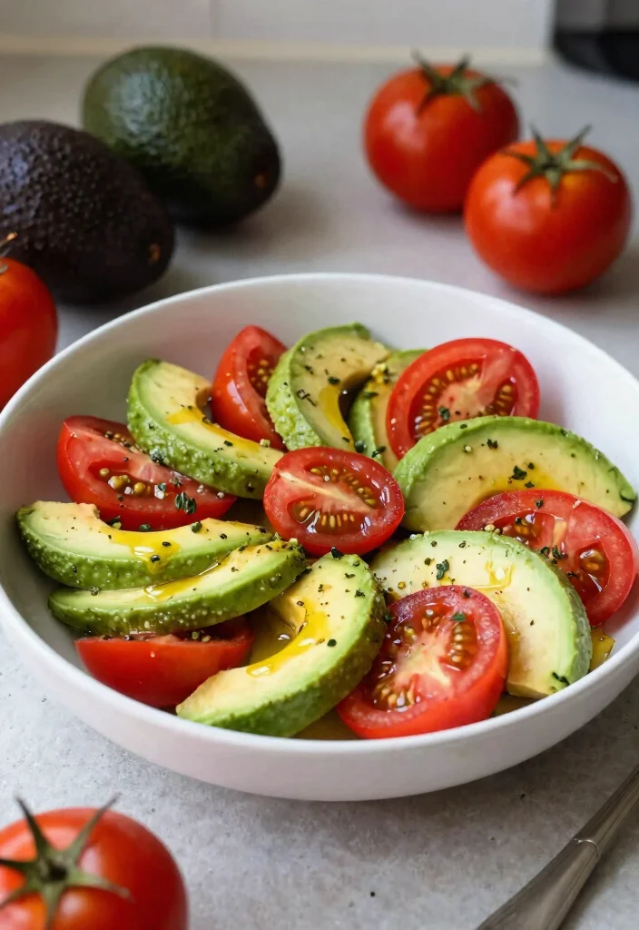 13 Easy Keto Side Dishes That Pair Perfectly With Any Dinner - 7. Avocado Tomato Salad 1