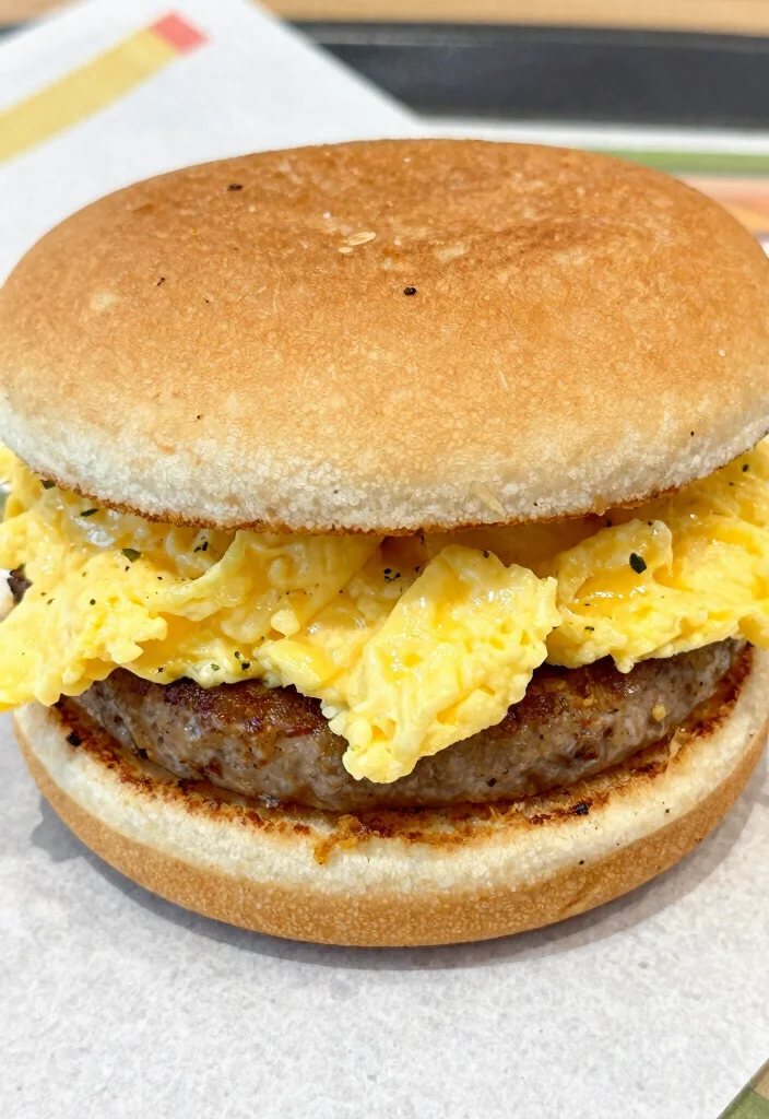 14 Best Keto Fast Food Options to Order at Any Chain - 2. Egg & Sausage McMuffin (without the muffin) from McDonald's 1