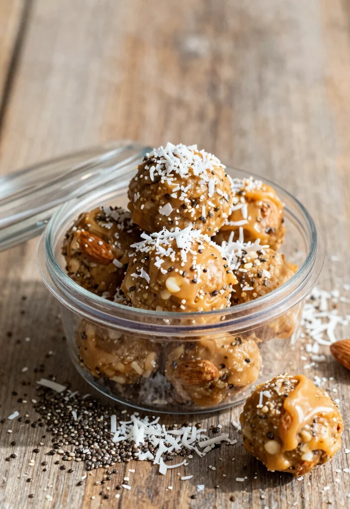14 Best Keto Snacks on the Go Easy Portable and Low Carb - 1. Almond Butter Energy Bites 1