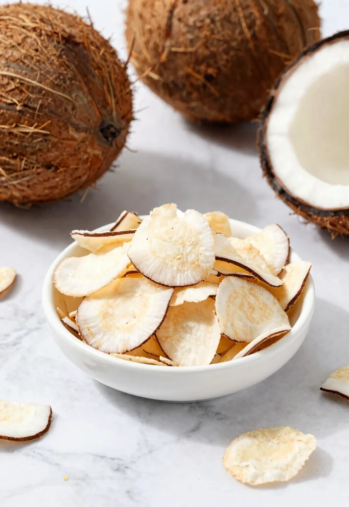 14 Best Keto Snacks on the Go Easy Portable and Low Carb - 8. Coconut Chips 1