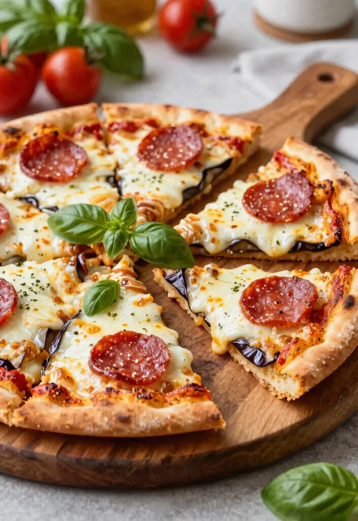 14 Best Low Carb Keto Recipes for Every Meal of the Day - 10. Eggplant Pizza Slices 1