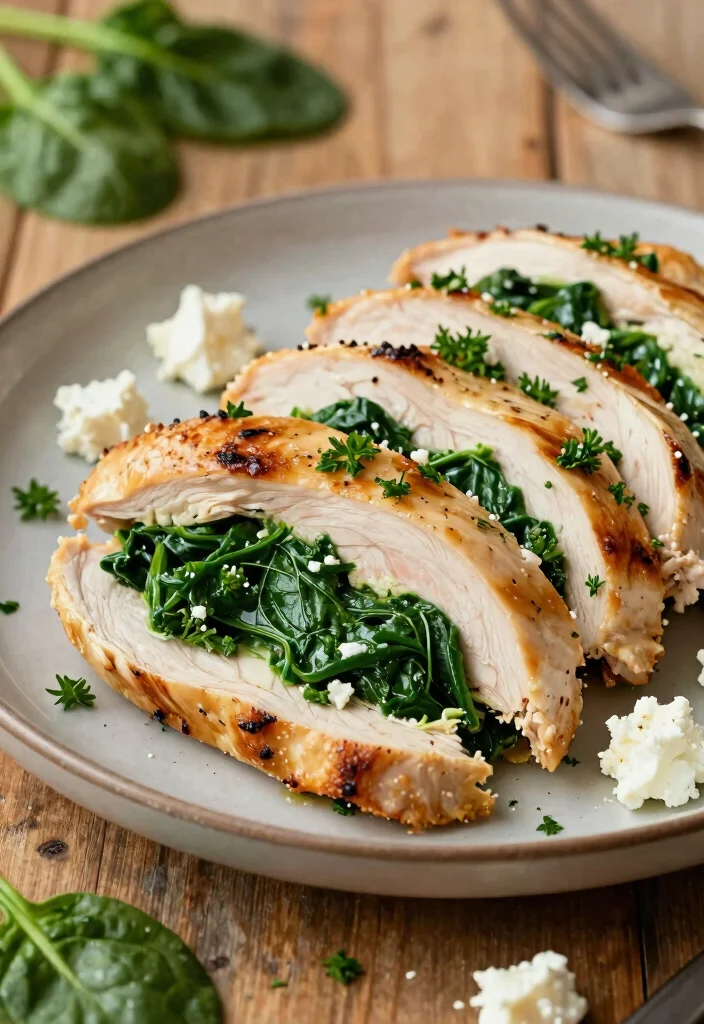 14 Best Low Carb Keto Recipes for Every Meal of the Day - 2. Spinach and Feta Stuffed Chicken Breast 1