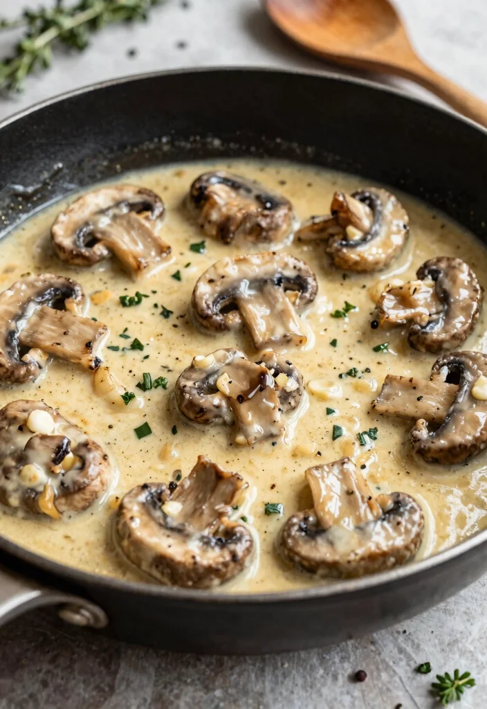 14 Best Low Carb Keto Recipes for Every Meal of the Day - 5. Creamy Garlic Mushrooms 1