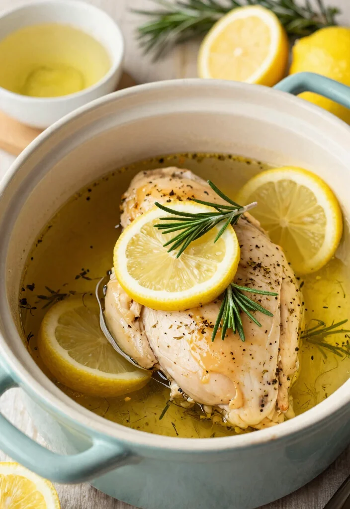 14 Easy Keto Chicken Crockpot Recipes Just Set It and Forget It - 3. Lemon Herb Chicken 1