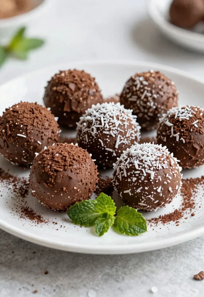 14 Easy Keto Desserts With Only 3 Ingredients - 1. Chocolate Coconut Truffles 1
