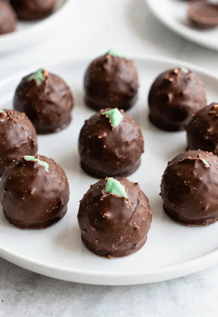 14 Easy Keto Desserts With Only 3 Ingredients - 11. Mint Chocolate Chip Fat Bombs 1