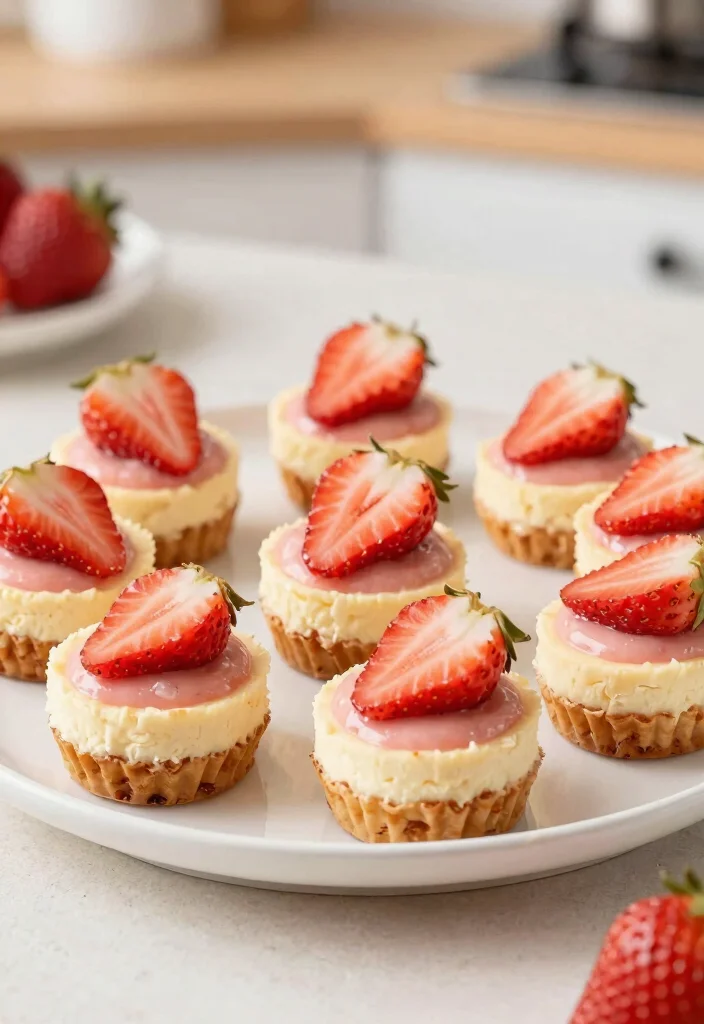 14 Easy Keto Desserts With Only 3 Ingredients - 3. Strawberry Cheesecake Bites 1