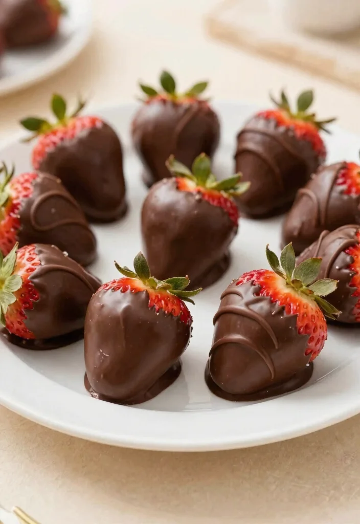14 Easy Keto Desserts With Only 3 Ingredients - 7. Chocolate-Dipped Strawberries 1