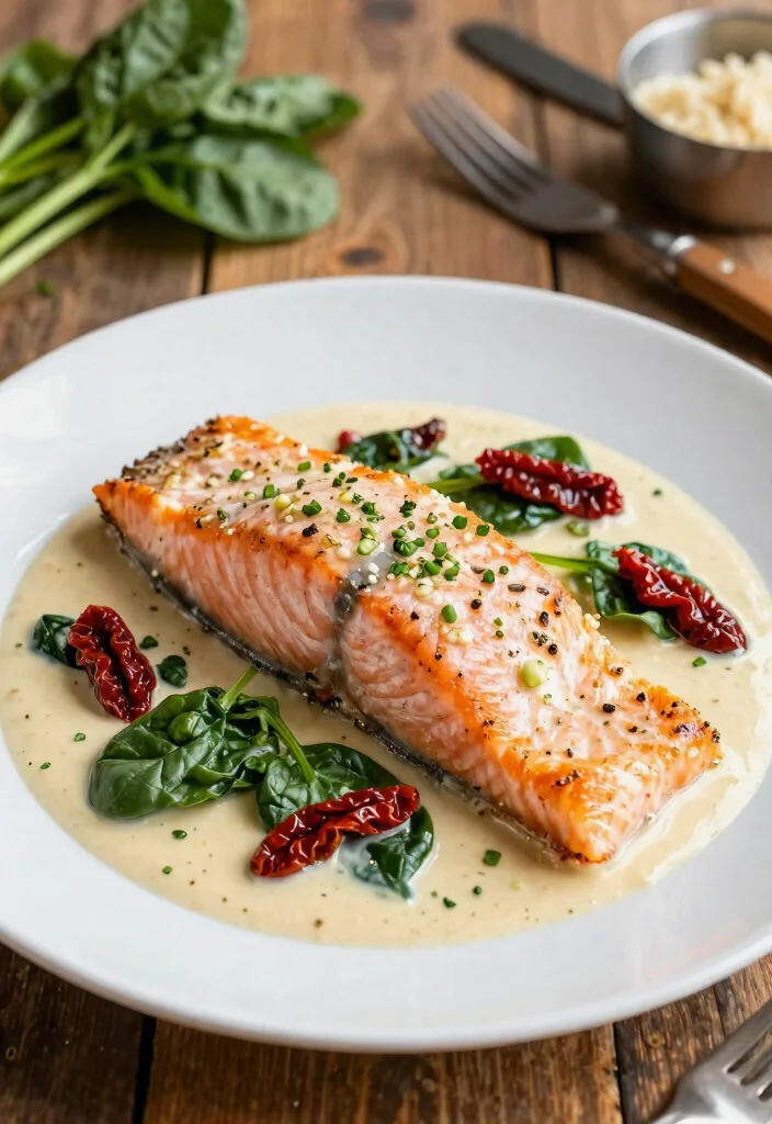 14 Easy Keto Dinners for Family That Everyone Will Love - 3. Creamy Garlic Tuscan Salmon 1