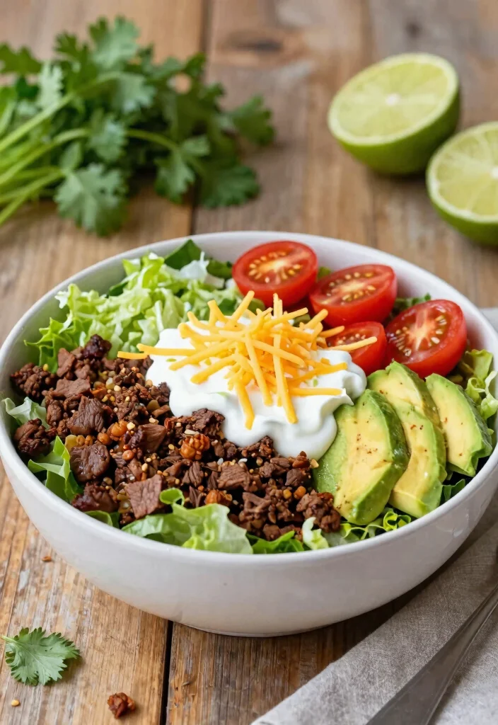 14 Easy Keto Dinners for Family That Everyone Will Love - 6. Taco Salad Bowls 1