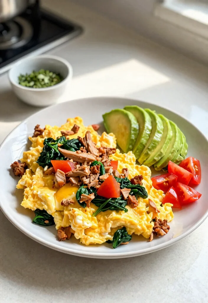 14 Healthy Keto Ground Turkey Recipes Lean Light and Delicious - 11. Turkey and Egg Breakfast Scramble 1
