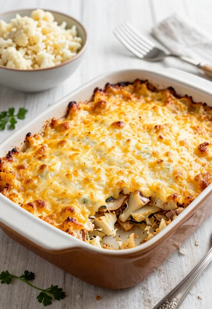14 Healthy Keto Ground Turkey Recipes Lean Light and Delicious - 6. Turkey and Cauliflower Casserole 1