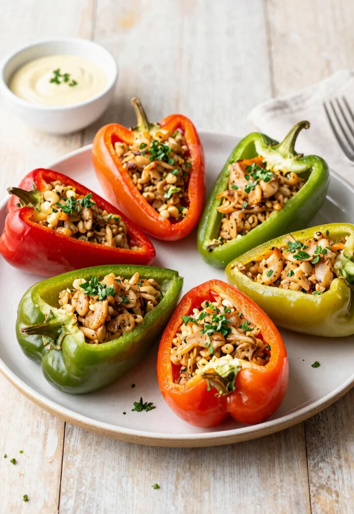15 Best Air Fryer Keto Recipes Crispy Fast and Low Carb - 5. Low Carb Stuffed Peppers 1
