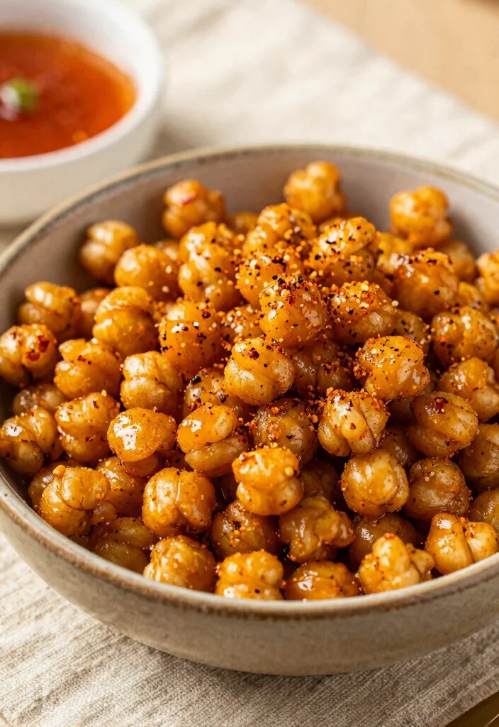 15 Best Air Fryer Keto Recipes Crispy Fast and Low Carb - 9. Spicy Air Fryer Chickpeas 1