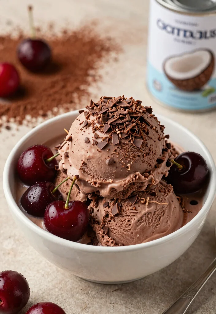 15 Creamy Keto Ice Cream Recipes You Can Make at Home - 10. Chocolate Cherry Bliss 1