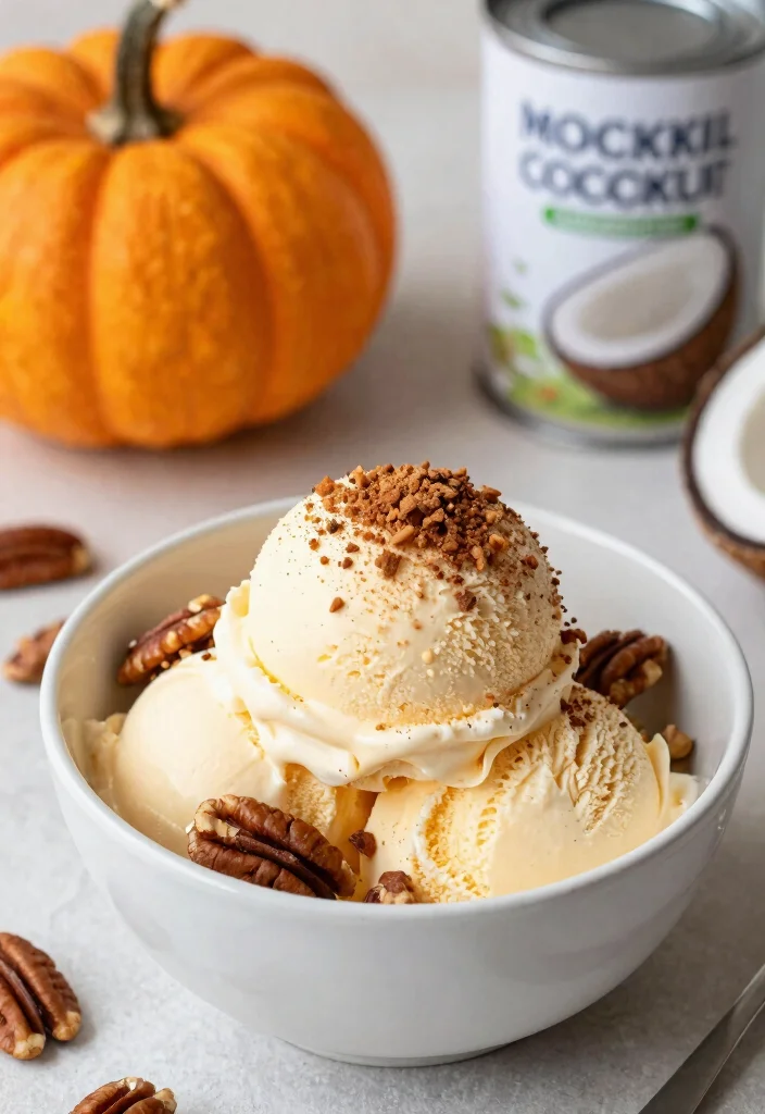 15 Creamy Keto Ice Cream Recipes You Can Make at Home - 13. Spiced Pumpkin Coconut Ice Cream 1