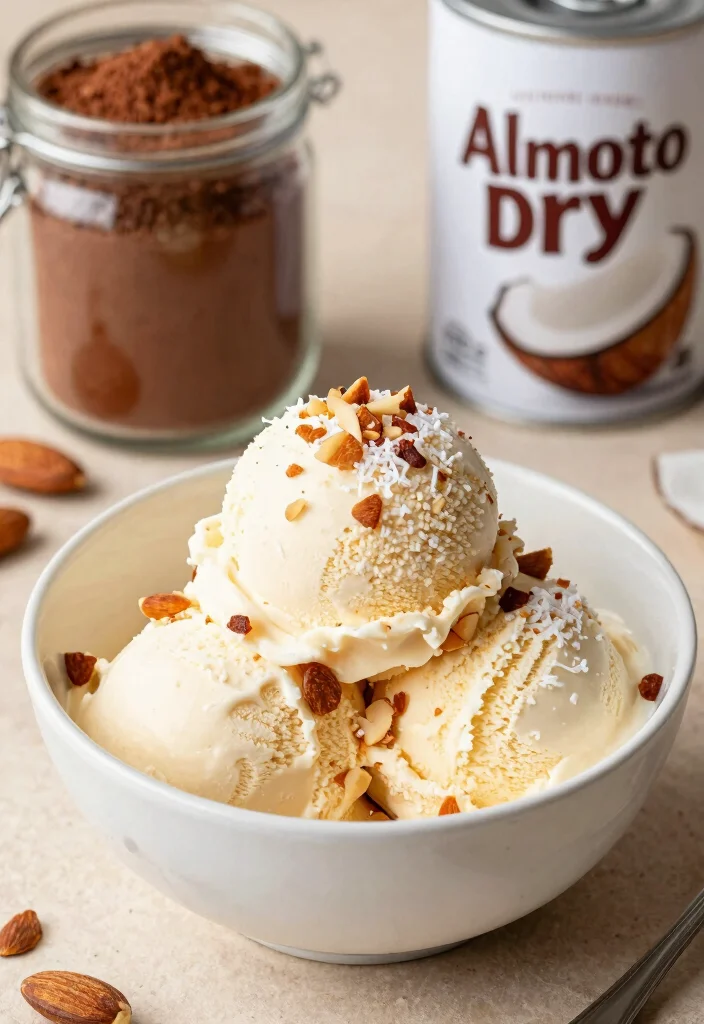 15 Creamy Keto Ice Cream Recipes You Can Make at Home - 14. Almond Joy Ice Cream 1