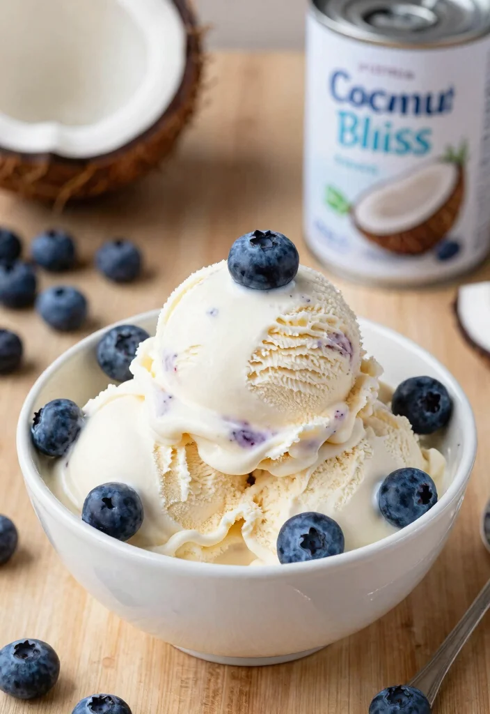 15 Creamy Keto Ice Cream Recipes You Can Make at Home - 7. Blueberry Coconut Bliss 1