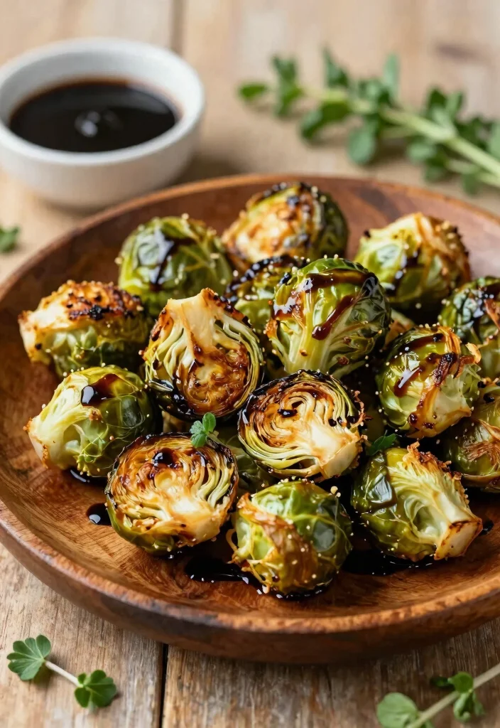 15 Delicious Dairy Free Keto Recipes for a Clean Low Carb Diet - 12. Roasted Brussels Sprouts with Balsamic Glaze 1