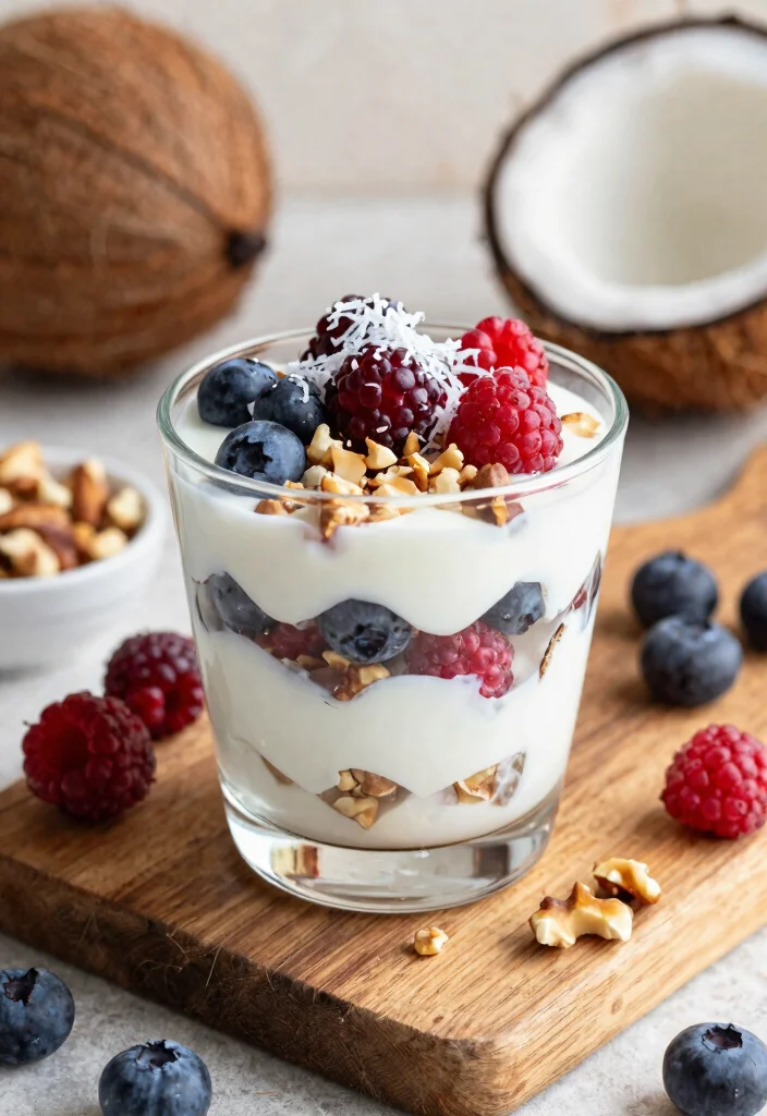 15 Delicious Dairy Free Keto Recipes for a Clean Low Carb Diet - 2. Coconut Berry Parfait 1