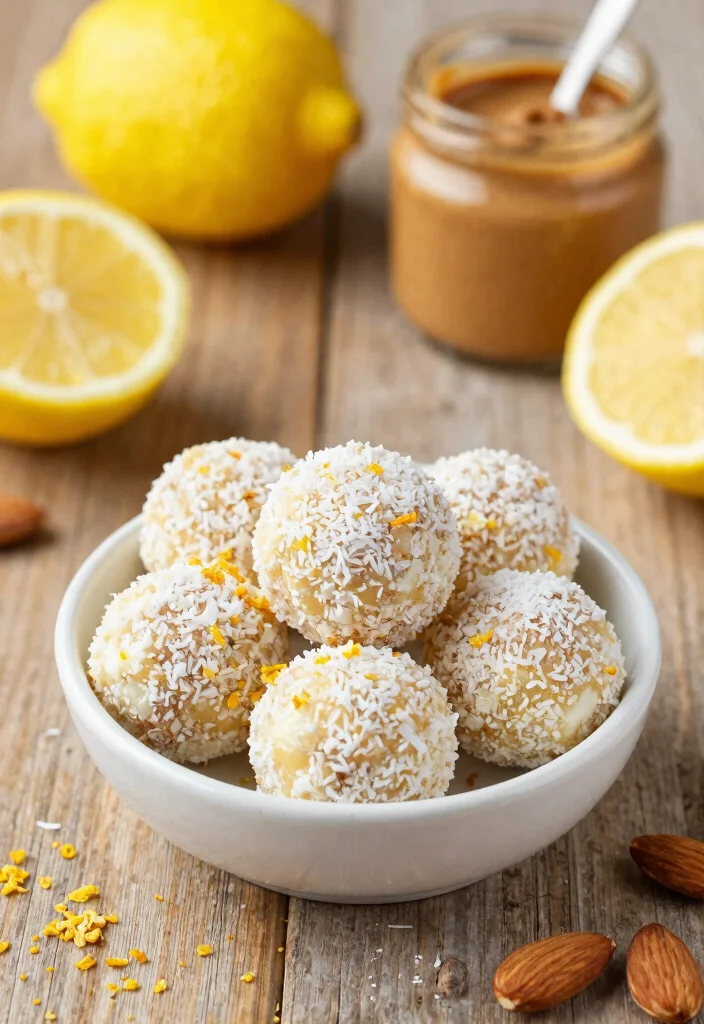15 Delicious Dairy Free Keto Recipes for a Clean Low Carb Diet - 4. Lemon Coconut Energy Bites 1