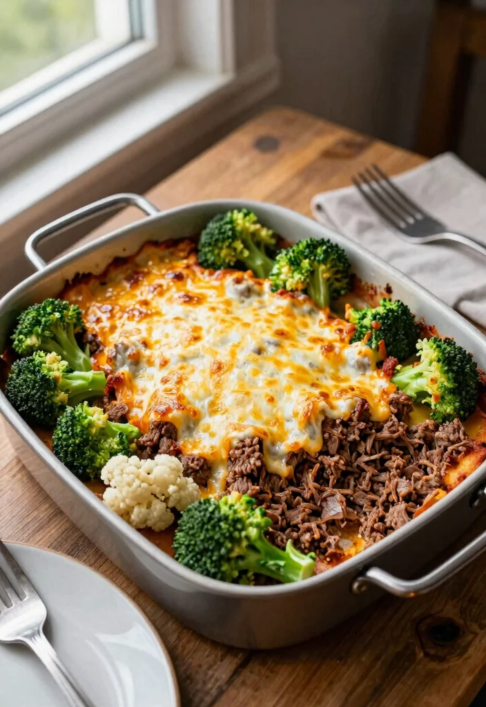15 Easy Ground Beef Keto Recipes That Are Budget Friendly - 1. Cheesy Ground Beef Casserole 1