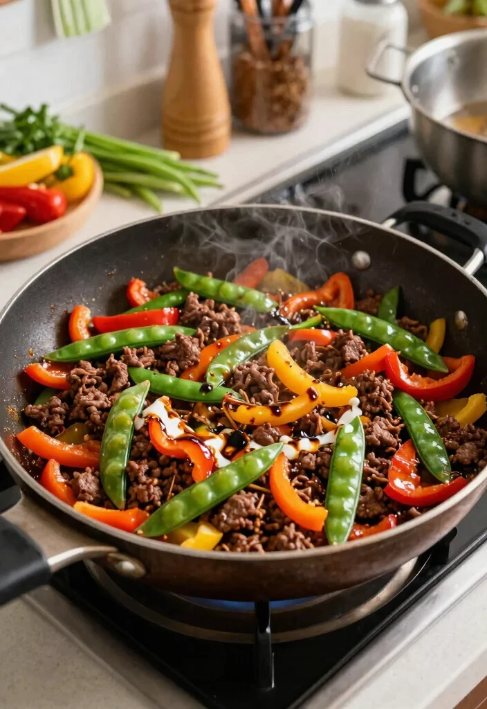 15 Easy Ground Beef Keto Recipes That Are Budget Friendly - 4. Ground Beef Stir Fry 1