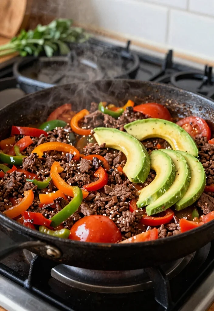 15 Easy Ground Beef Keto Recipes That Are Budget Friendly - 9. Mexican Beef Skillet 1