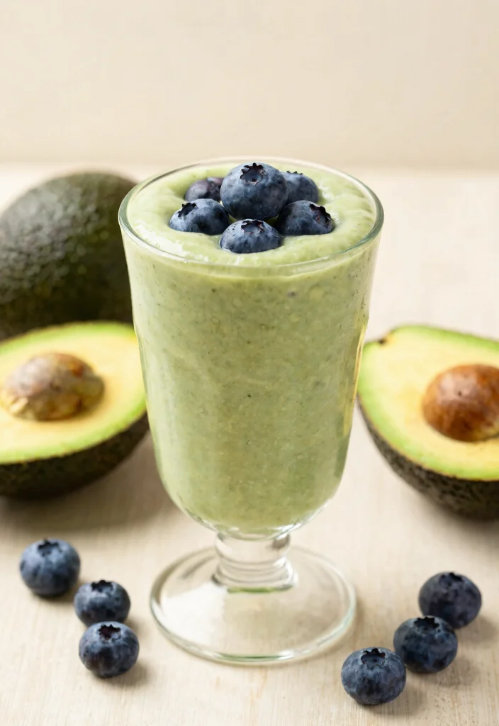 15 Easy Keto Breakfast Ideas Quick Filling and Low Carb - 15. Blueberry Avocado Smoothie 1