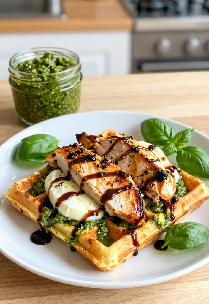 15 Easy Keto Chaffle Recipes: Crispy, Cheesy, and Totally Satisfying - 8. Pesto and Mozzarella Chaffles 1