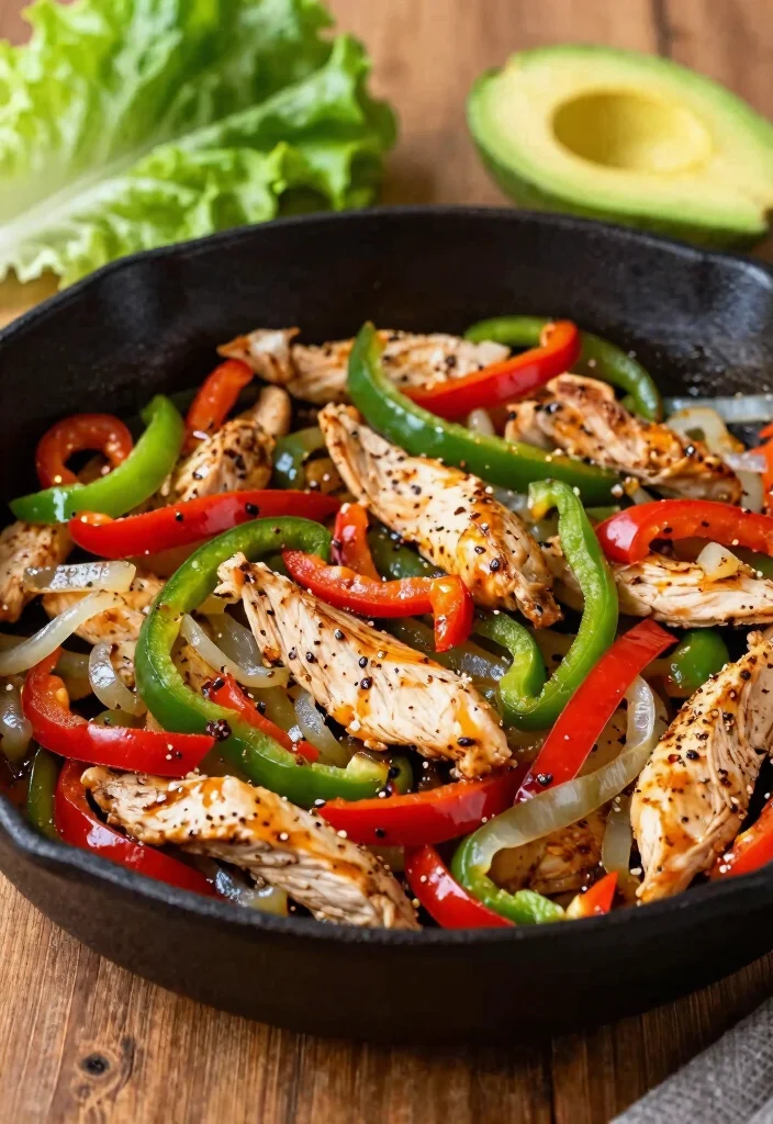 15 Easy Keto Dinner Recipes You Can Make in Under 30 Minutes - 9. Chicken Fajita Skillet 1