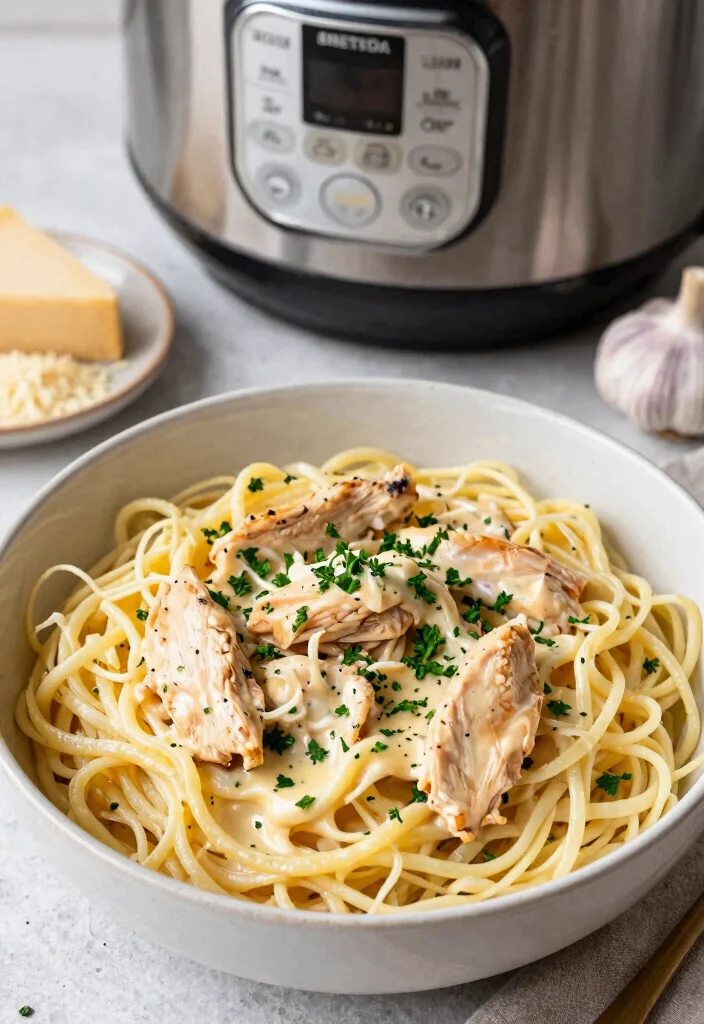 15 Easy Keto Instant Pot Recipes for Fast and Flavorful Dinners - 4. Keto Chicken Alfredo 1