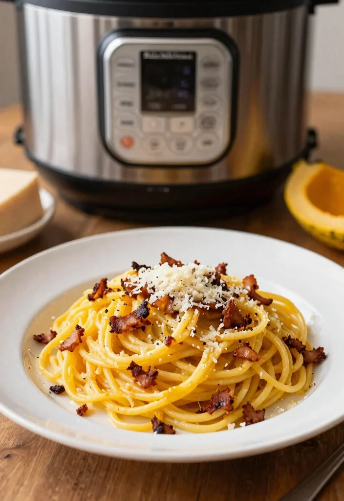 15 Easy Keto Instant Pot Recipes for Fast and Flavorful Dinners - 7. Spaghetti Squash Carbonara 1