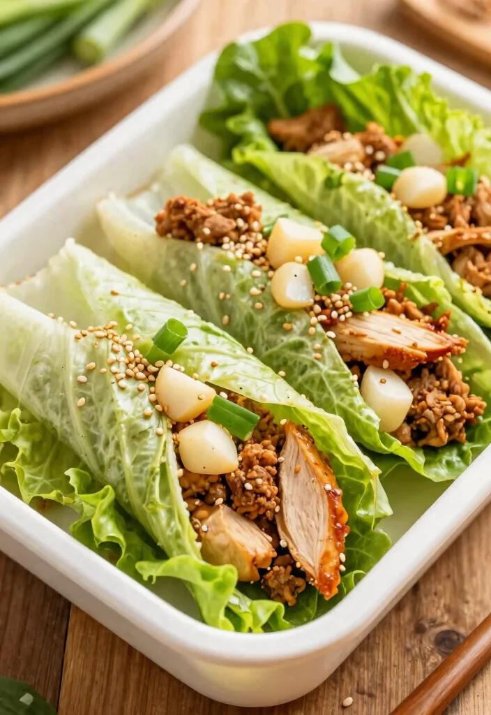 15 Easy Keto Lunches for Work You Can Pack and Go - 13. Asian Chicken Lettuce Wraps 1