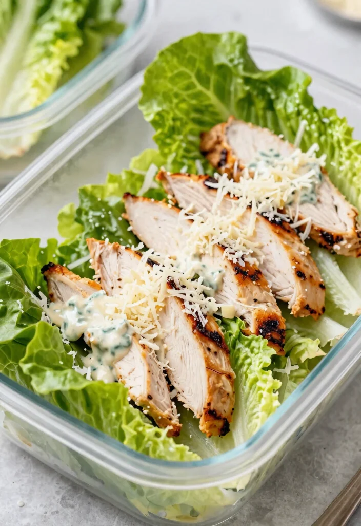 15 Easy Keto Lunches for Work You Can Pack and Go - 4. Chicken Caesar Wraps in Lettuce 1