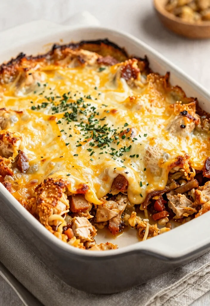 15 Genius Keto Rotisserie Chicken Recipes to Use Every Last Bite - 11. Chicken Bacon Ranch Casserole 1
