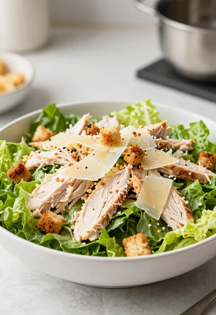 15 Genius Keto Rotisserie Chicken Recipes to Use Every Last Bite - 14. Chicken Caesar Salad 1