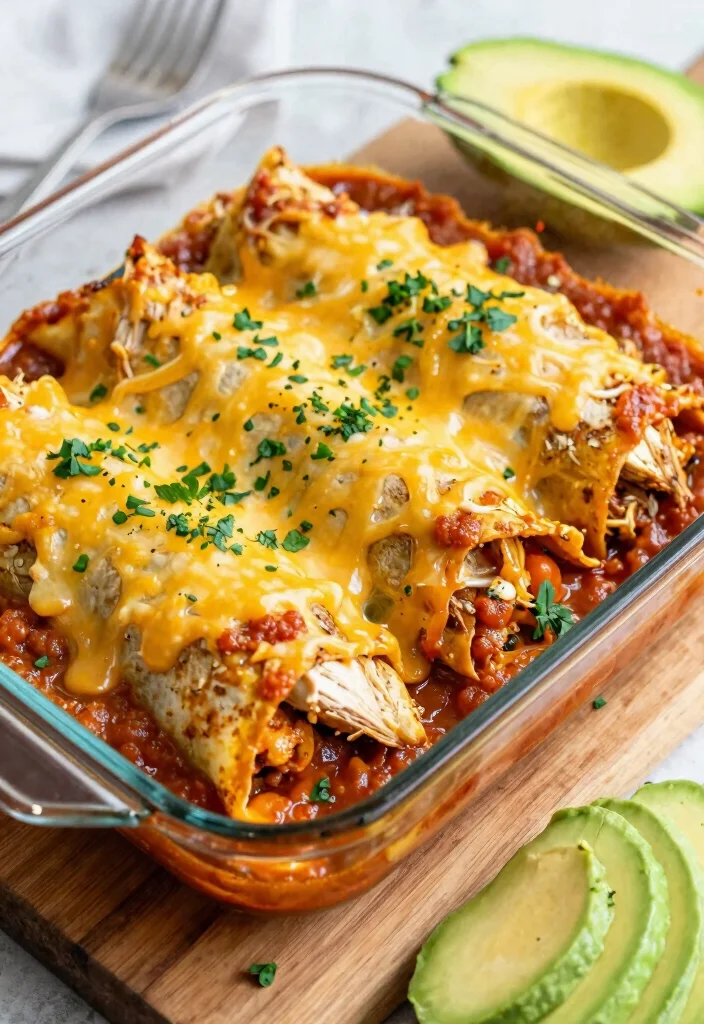 15 Genius Keto Rotisserie Chicken Recipes to Use Every Last Bite - 3. Keto Chicken Enchiladas 1