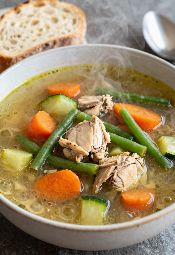 15 Genius Keto Rotisserie Chicken Recipes to Use Every Last Bite - 8. Chicken Vegetable Soup 1
