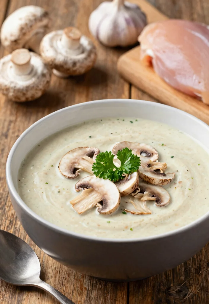 15 Hearty Keto Soups and Stews to Keep You Warm All Winter - 1. Creamy Keto Chicken and Mushroom Soup 1