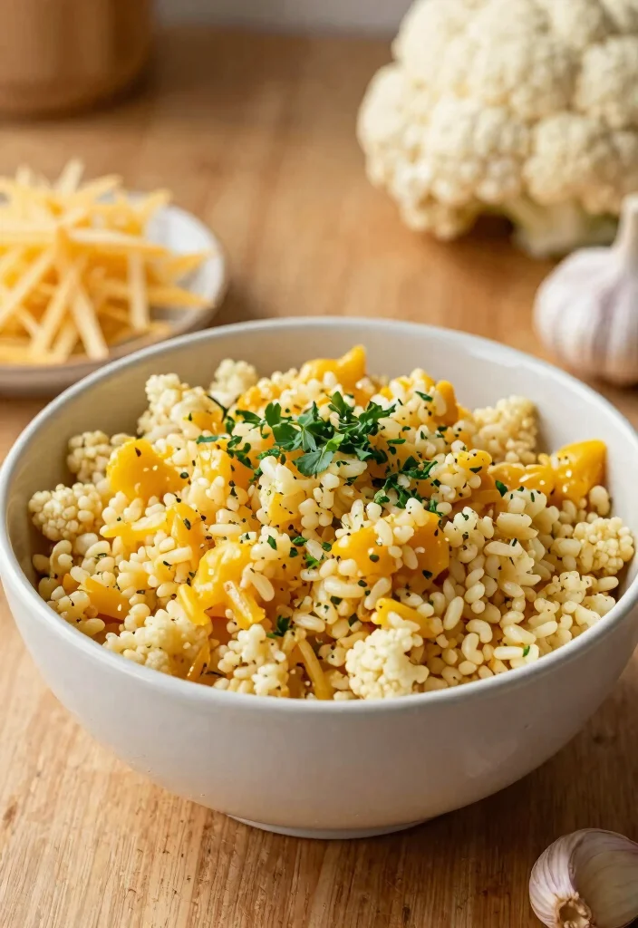 15 Simple Keto Recipes for Beginners to Start Strong - 1. Cheesy Cauliflower Rice 1