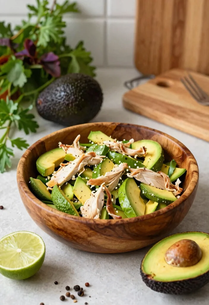 15 Simple Keto Recipes for Beginners to Start Strong - 2. Avocado Chicken Salad 1