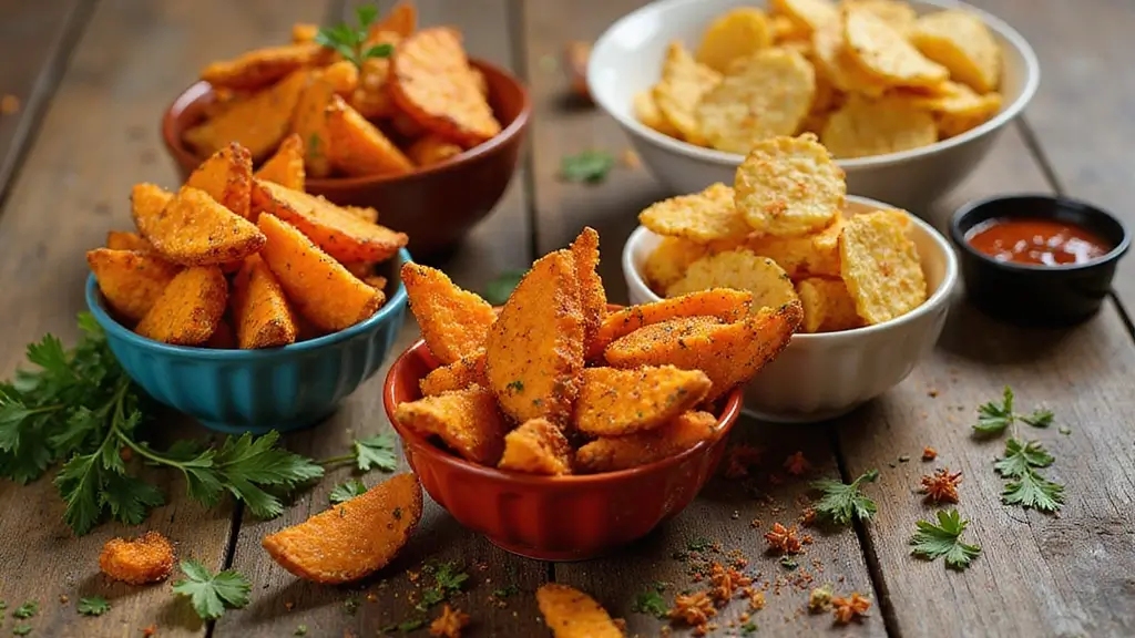 Crispy Sweet Potato Air Fryer Recipes: Healthy Fries and Chips - Yummy Diary