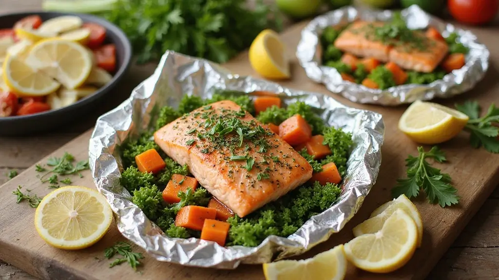 Flaky Baked Salmon Recipes: Lemon Herb Foils