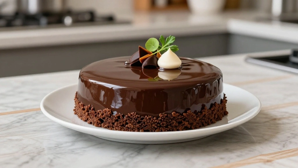 Chocolate Ganache Cake with Smooth Glossy Finish