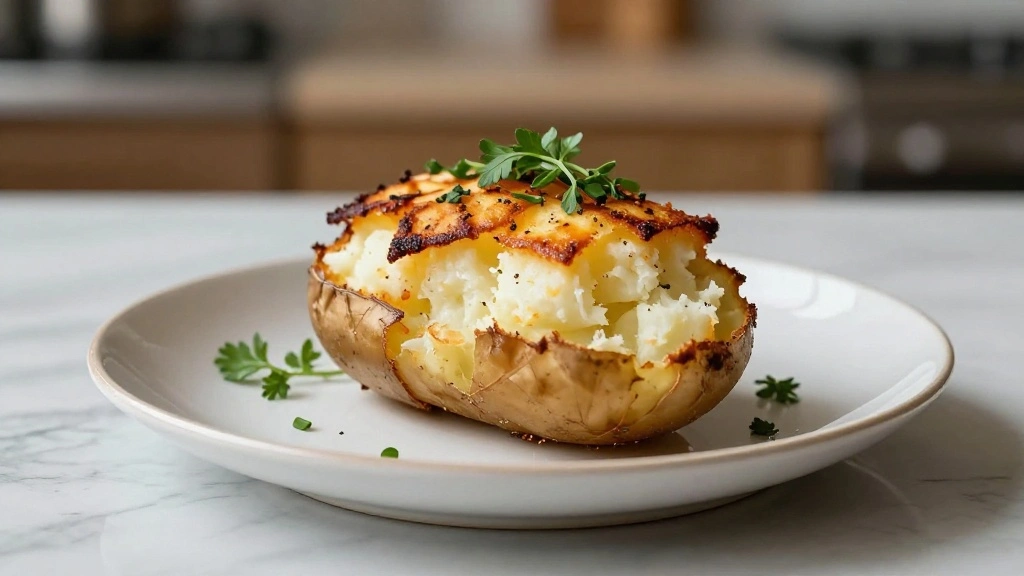 Perfect Baked Potato Recipe with Crispy Skin & Fluffy Inside