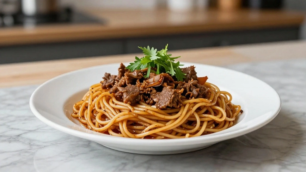 Quick Weeknight Mongolian Ground Beef Noodles